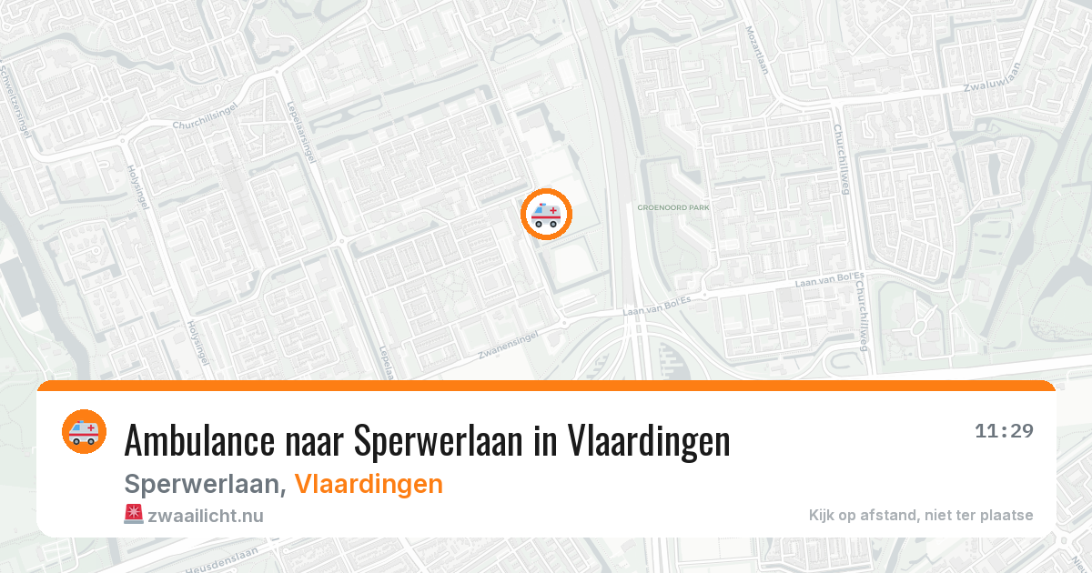 Ambulance naar Sperwerlaan in Vlaardingen — 21 jul 2026