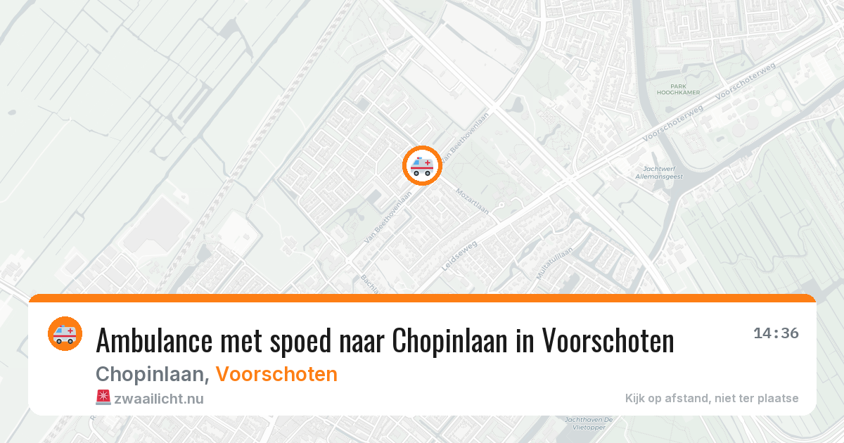 Ambulance met spoed naar Chopinlaan in Voorschoten — 25 feb 2026