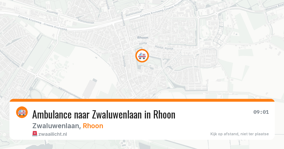 Ambulance naar Zwaluwenlaan in Rhoon — 27 jul 2026
