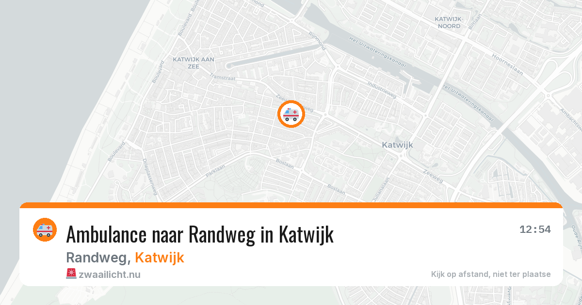Ambulance naar Randweg in Katwijk — 17 mrt 2026