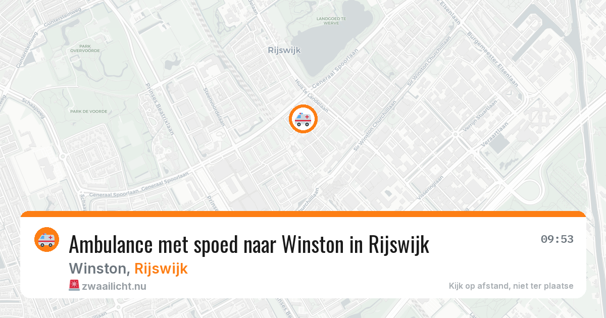 Ambulance met spoed naar Winston in Rijswijk — 14 feb 2026