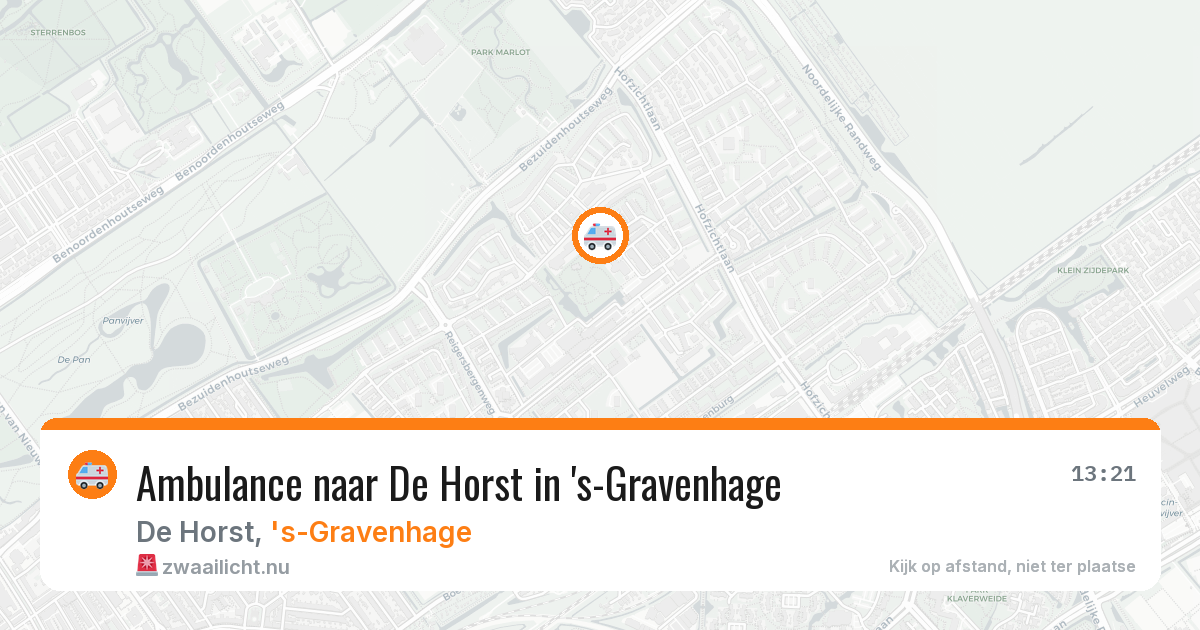 Ambulance naar De Horst in 's-Gravenhage — 26 jul 2026