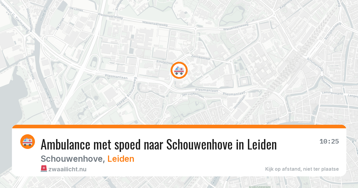 Ambulance met spoed naar Schouwenhove in Leiden — 20 jan 2026
