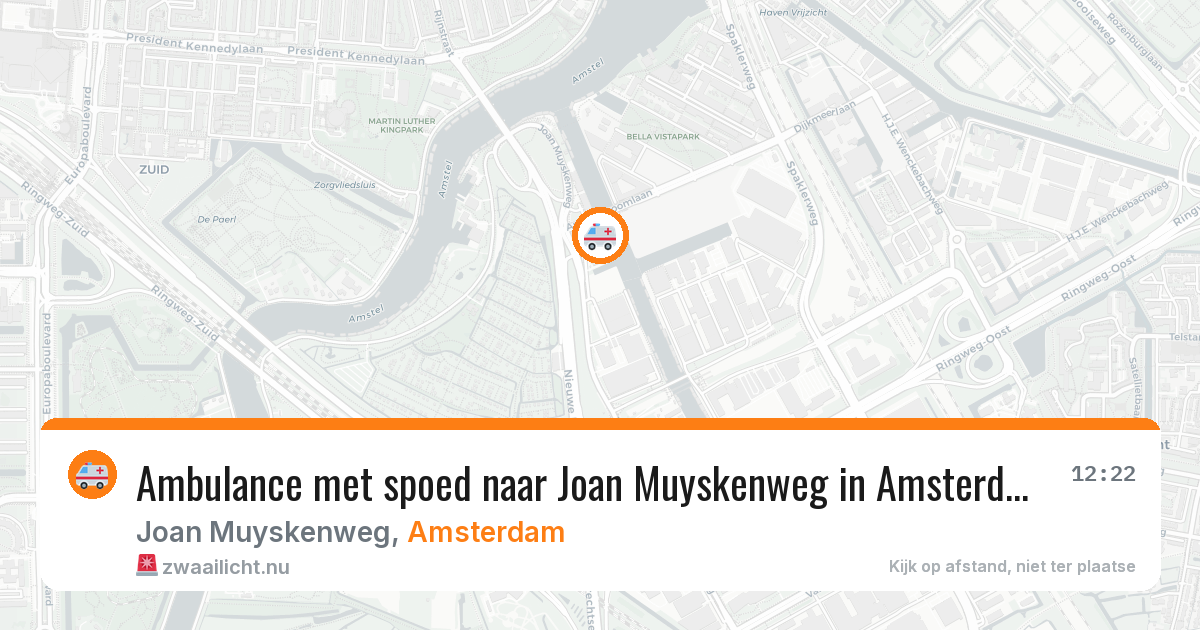 Ambulance met spoed naar Joan Muyskenweg in Amsterdam — 2 jun 2026