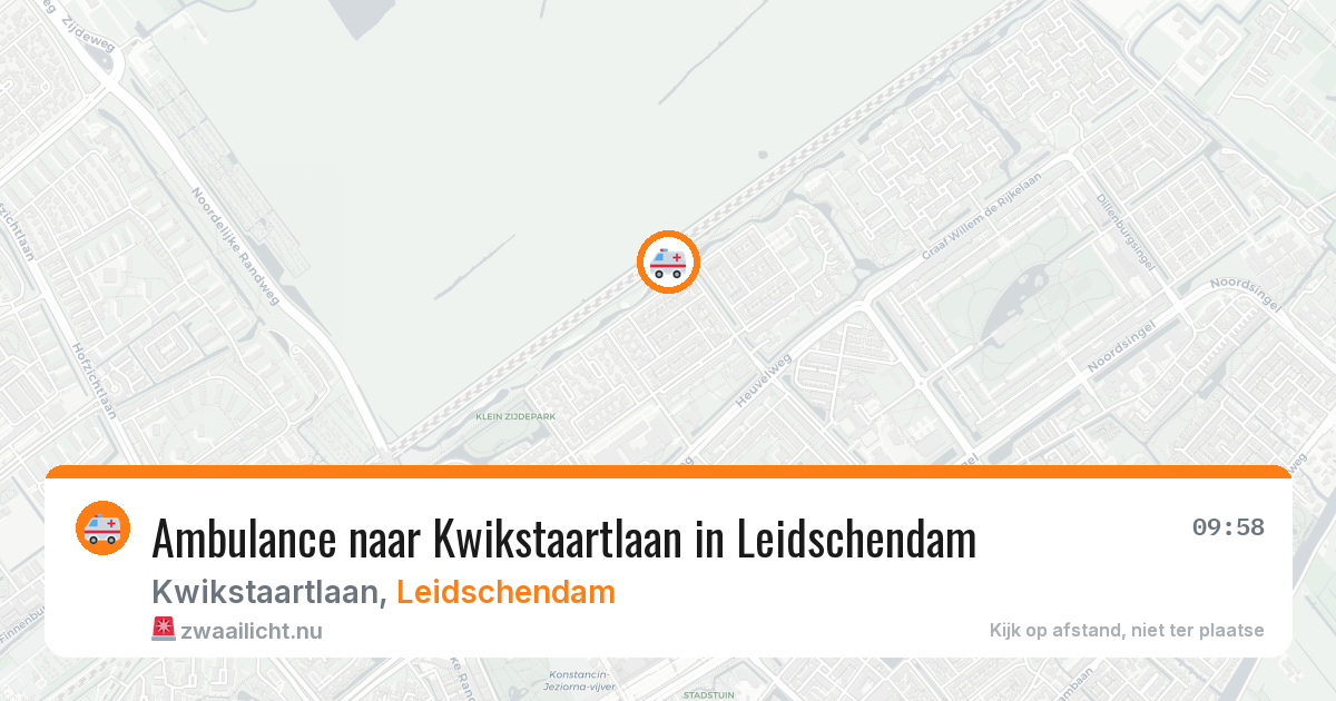 Ambulance naar Kwikstaartlaan in Leidschendam — 13 jul 2026