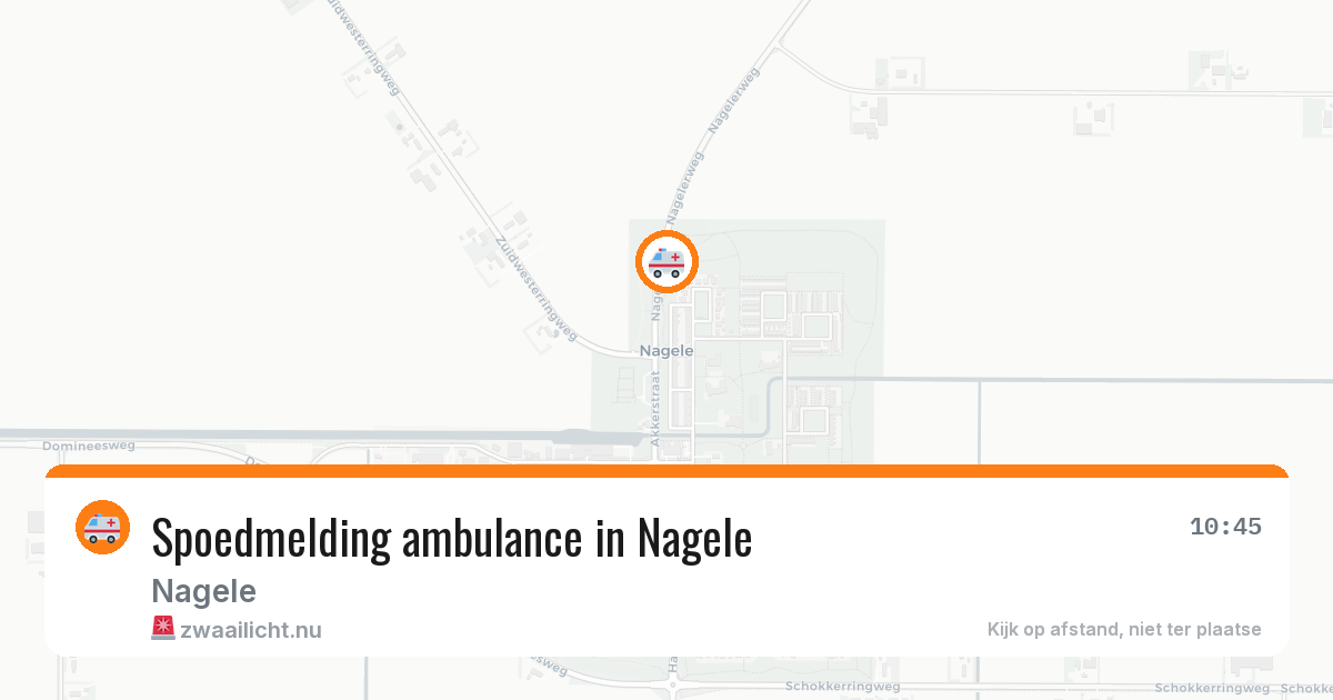 Spoedmelding ambulance in Nagele — 10 jul 2026