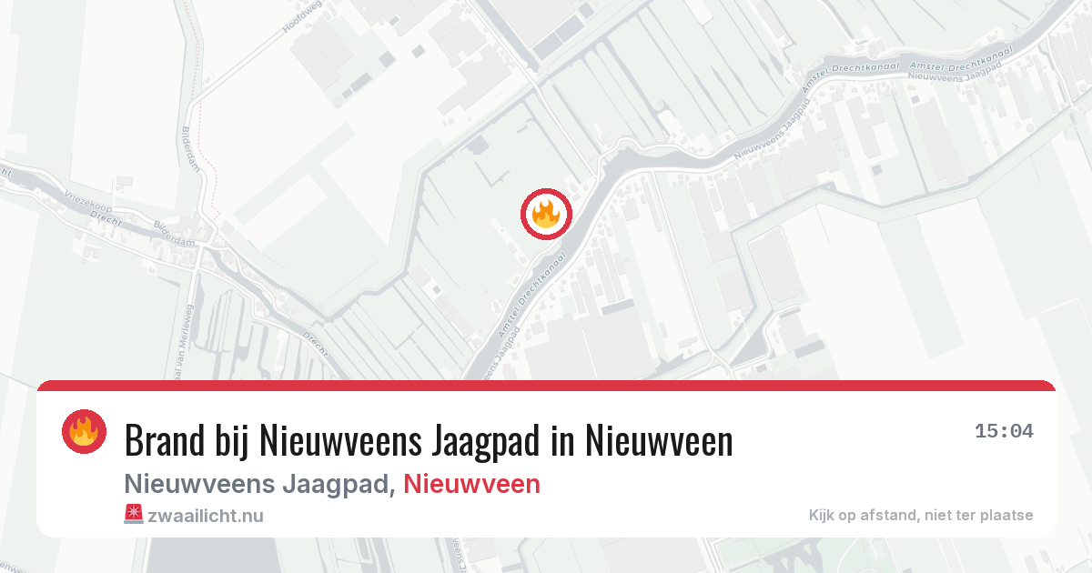 Brand bij Nieuwveens Jaagpad in Nieuwveen — 1 jun 2026