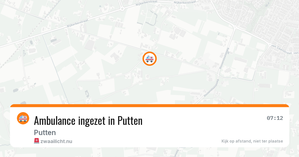 Ambulance ingezet in Putten — 21 jul 2026
