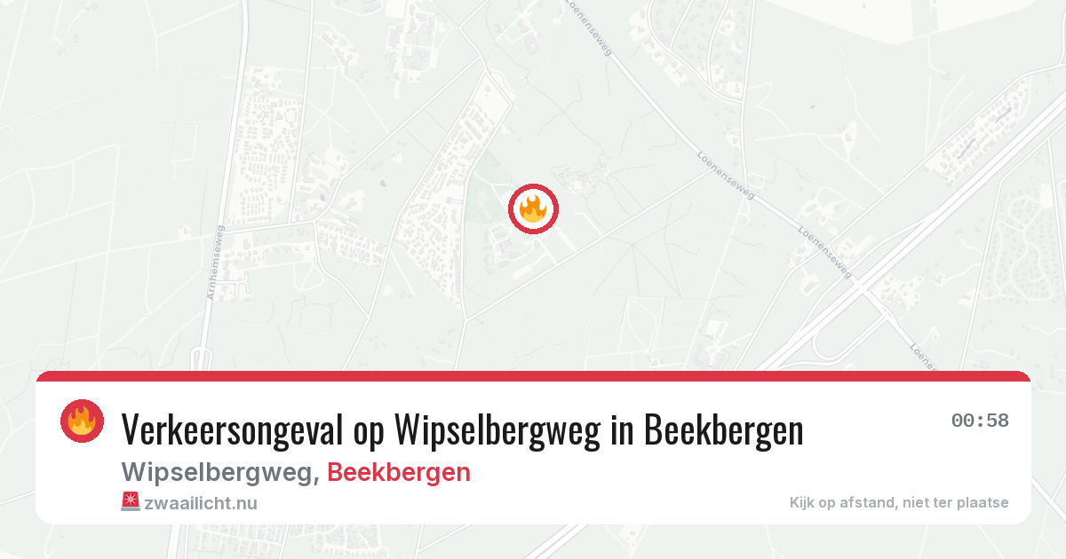 Verkeersongeval op Wipselbergweg in Beekbergen — 29 mrt 2026