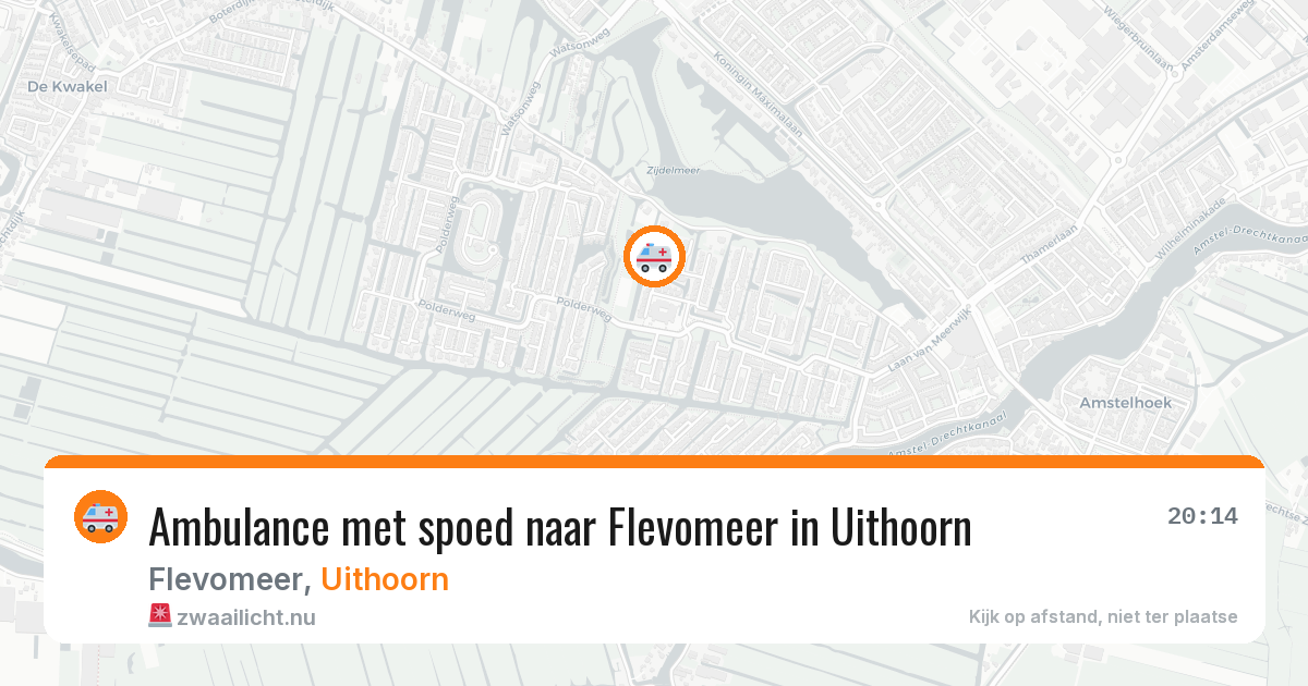 Ambulance met spoed naar Flevomeer in Uithoorn — 4 mei 2026