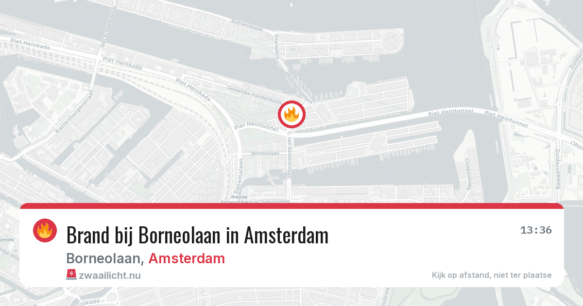 Brand bij Borneolaan in Amsterdam — 16 mei 2026