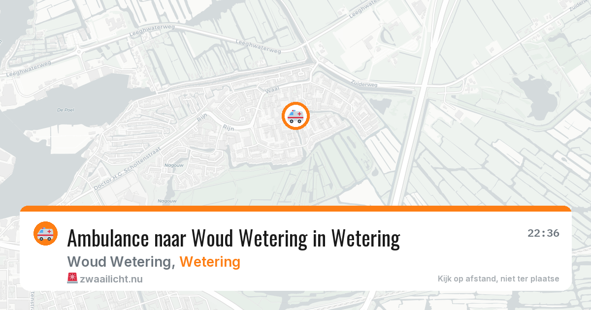Ambulance naar Woud Wetering in Wetering — 23 apr 2026
