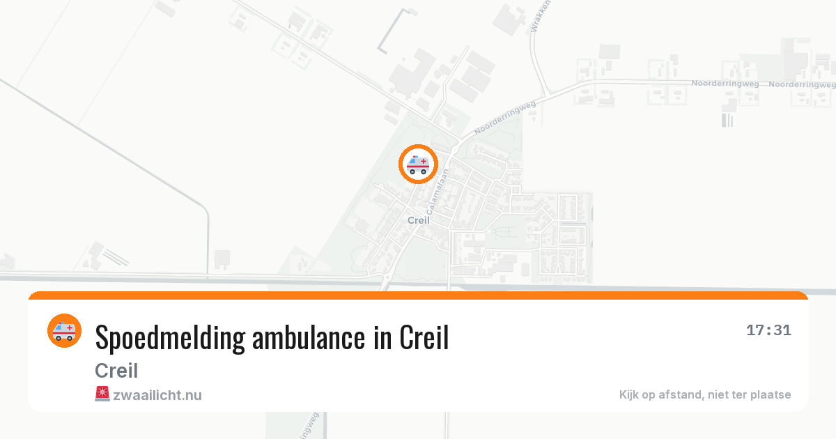 Spoedmelding ambulance in Creil — 19 jul 2026