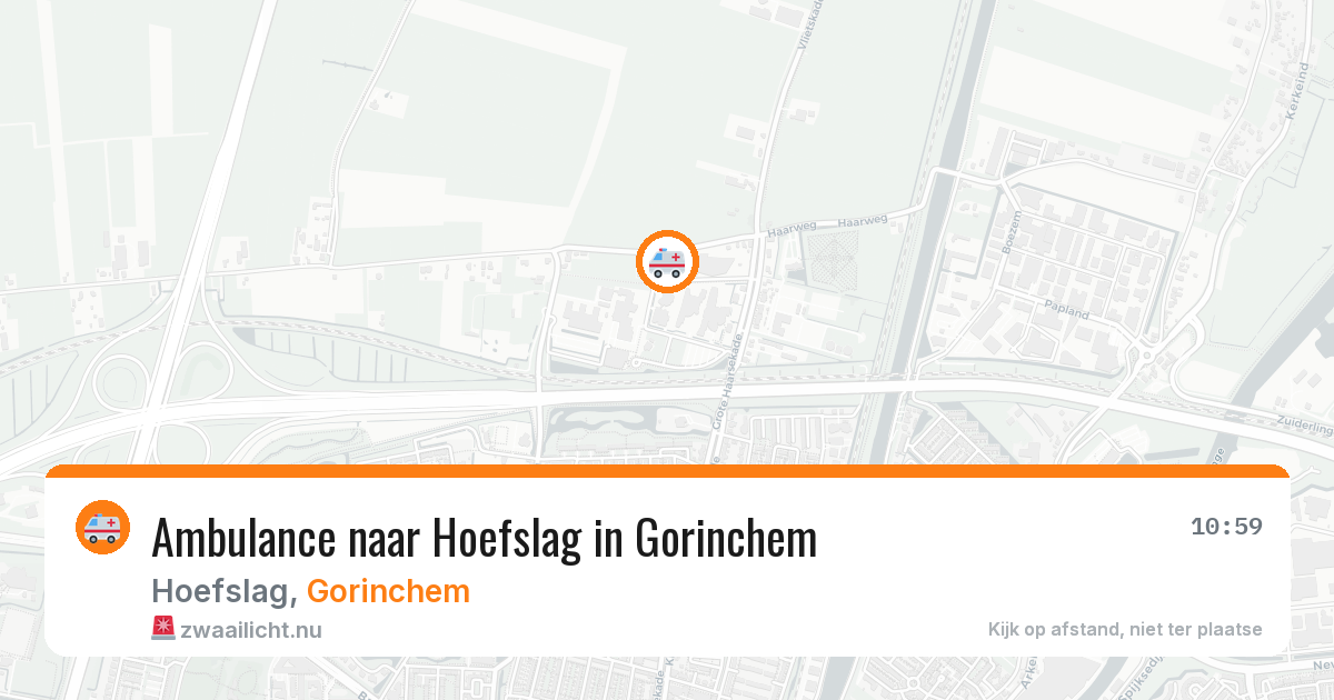Ambulance naar Hoefslag in Gorinchem — 22 apr 2026