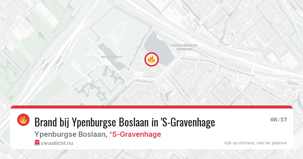 Brand bij Ypenburgse Boslaan in 'S-Gravenhage — 6 jun 2026