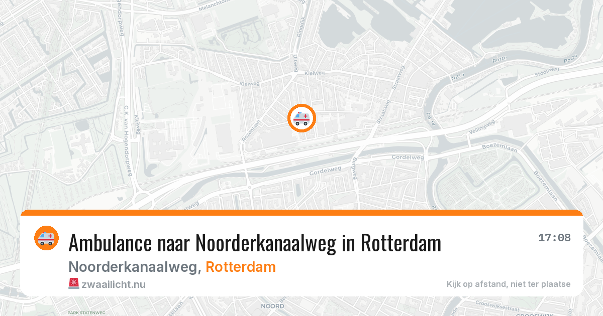 Ambulance naar Noorderkanaalweg in Rotterdam — 22 jul 2026