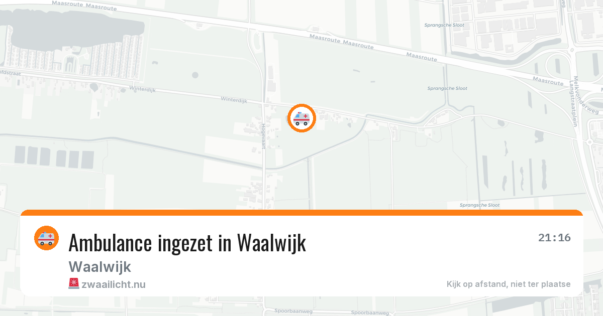 Ambulance ingezet in Waalwijk — 5 jun 2026
