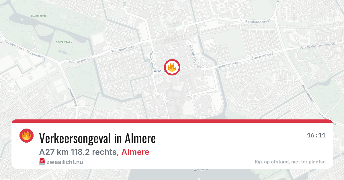 Verkeersongeval in Almere — 2 jun 2026