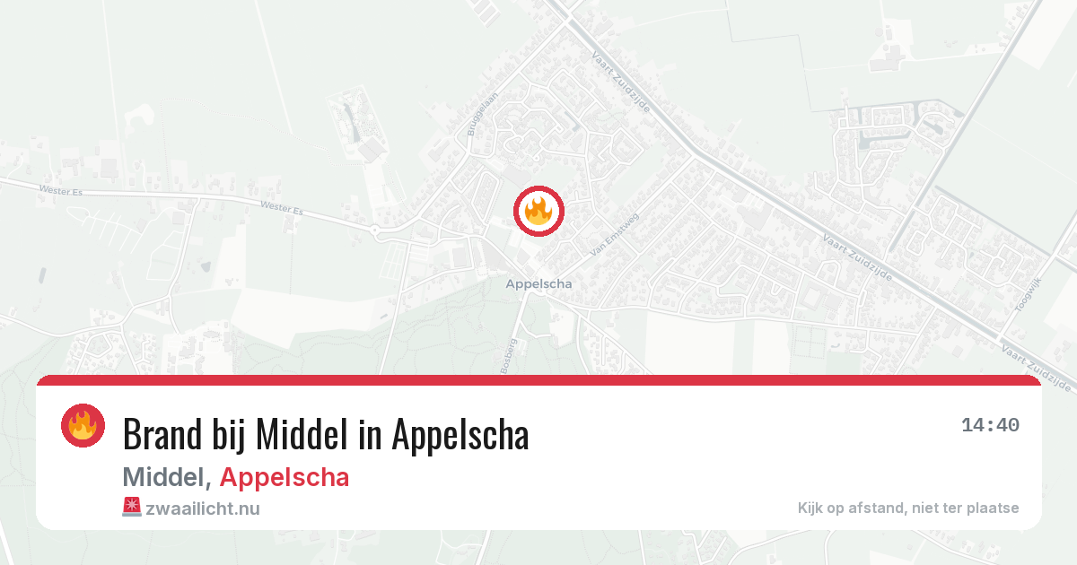 Brand bij Middel in Appelscha — 24 mrt 2026