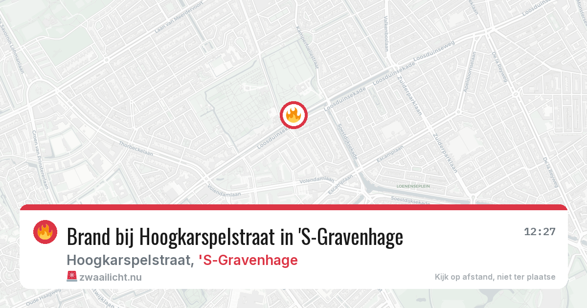 Brand bij Hoogkarspelstraat in 'S-Gravenhage — 6 mei 2026