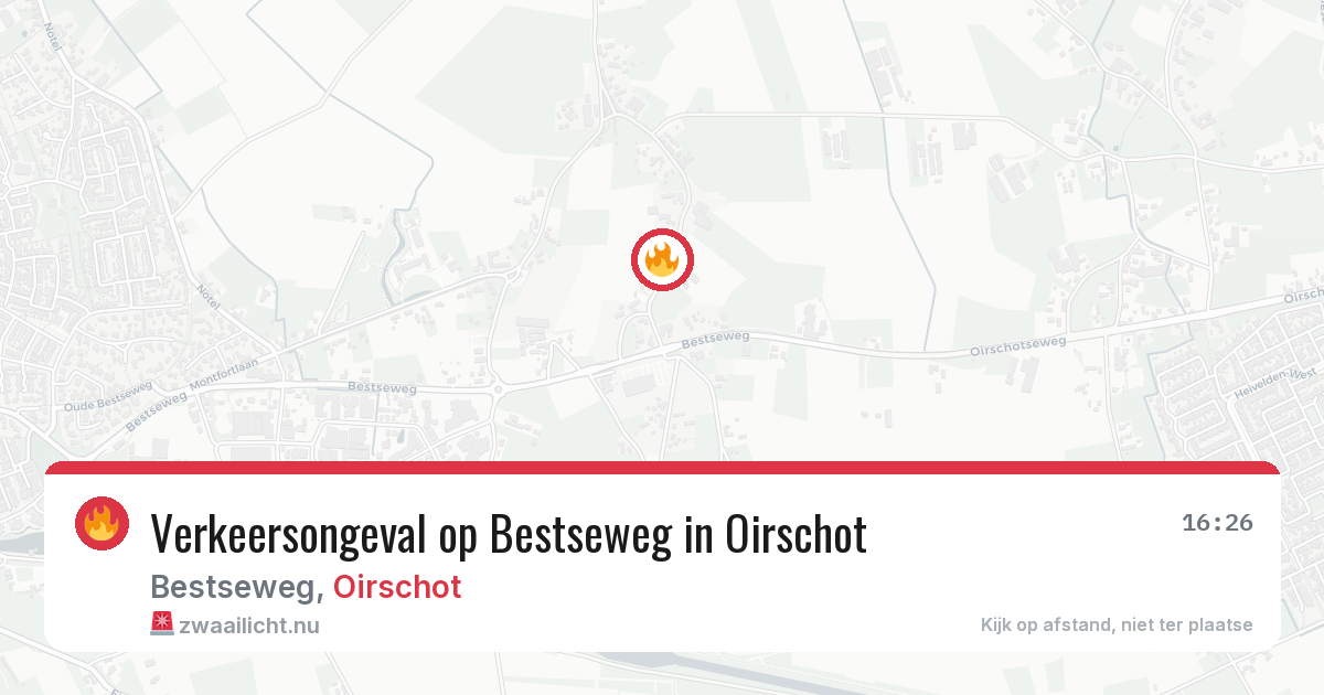 Verkeersongeval op Bestseweg in Oirschot — 17 jul 2026