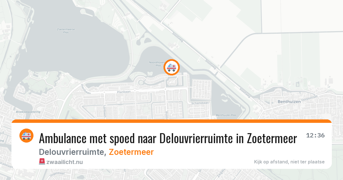 Ambulance met spoed naar Delouvrierruimte in Zoetermeer — 31 mei 2026