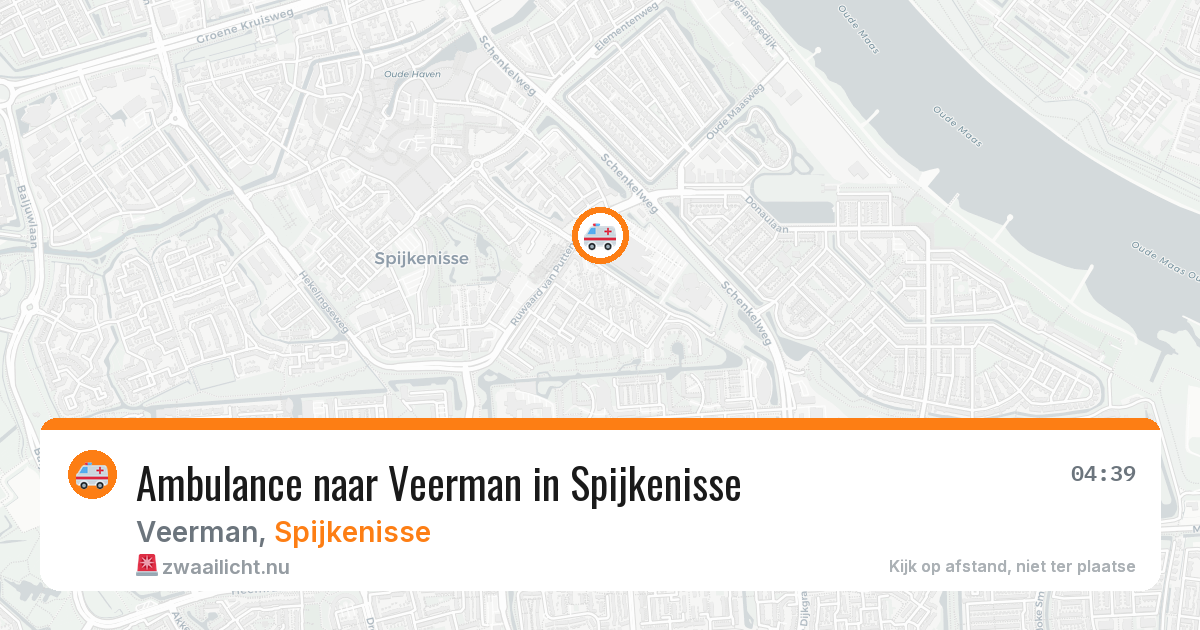 Ambulance naar Veerman in Spijkenisse — 27 jul 2026