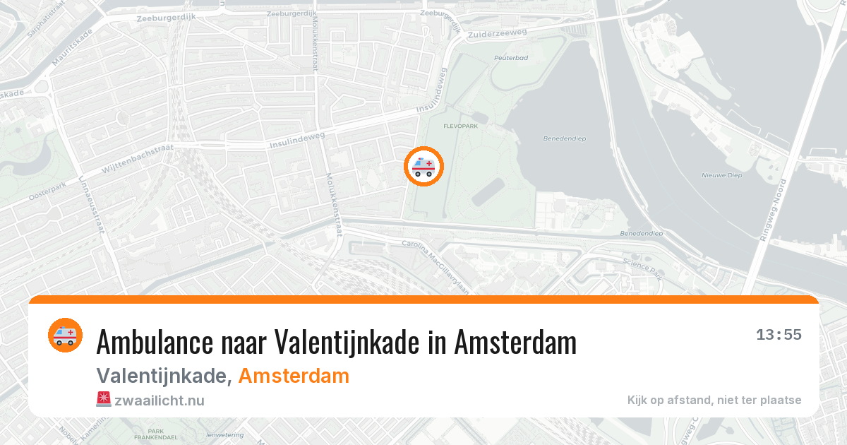 Ambulance naar Valentijnkade in Amsterdam — 18 jul 2026