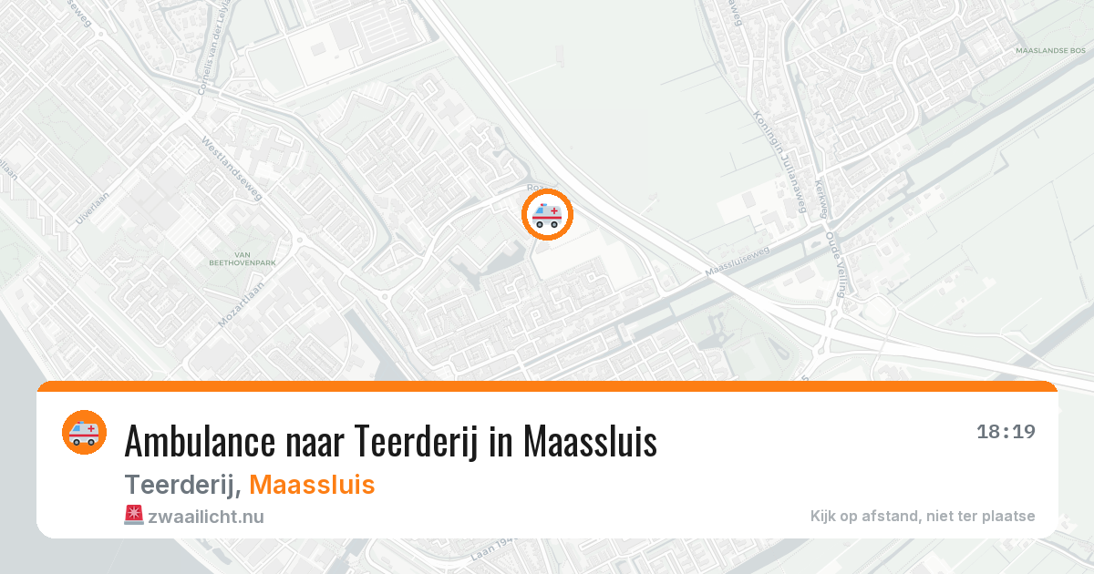 Ambulance naar Teerderij in Maassluis — 22 jul 2026