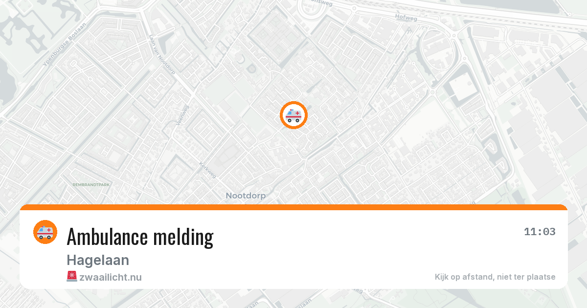 Ambulance melding — 19 jul 2026