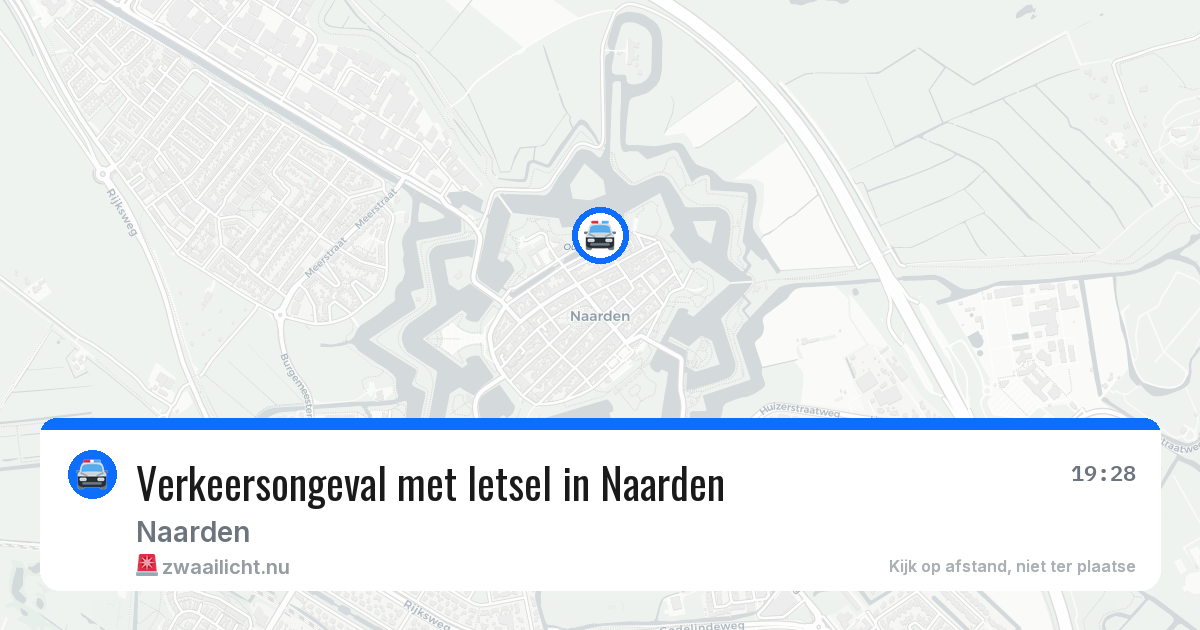 Verkeersongeval met letsel in Naarden — 22 mei 2026