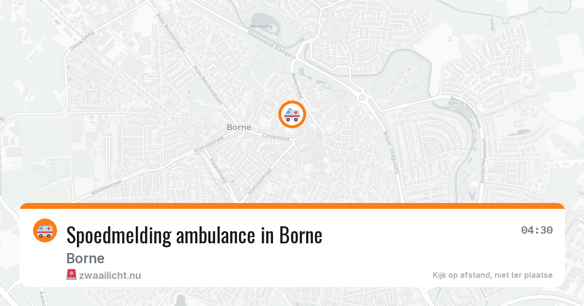 Spoedmelding ambulance in Borne — 7 apr 2026