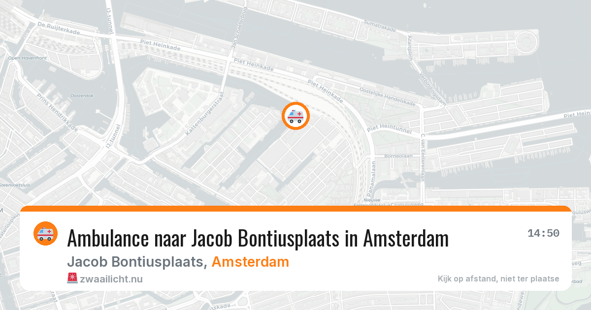 Ambulance naar Jacob Bontiusplaats in Amsterdam — 26 mei 2026