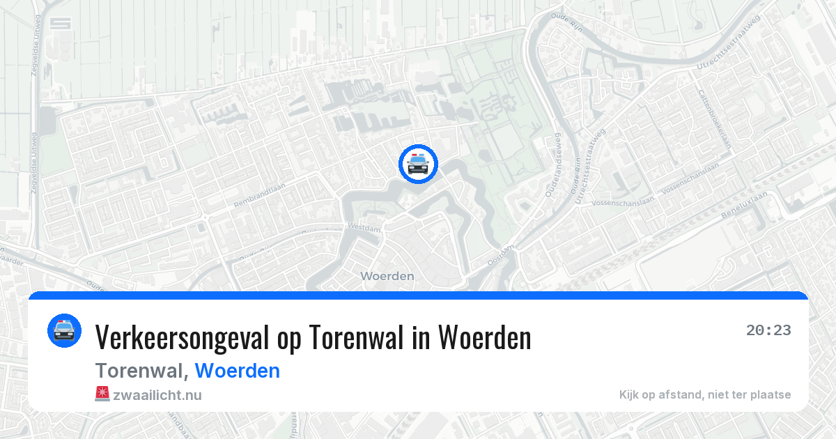 Verkeersongeval op Torenwal in Woerden — 21 jul 2026