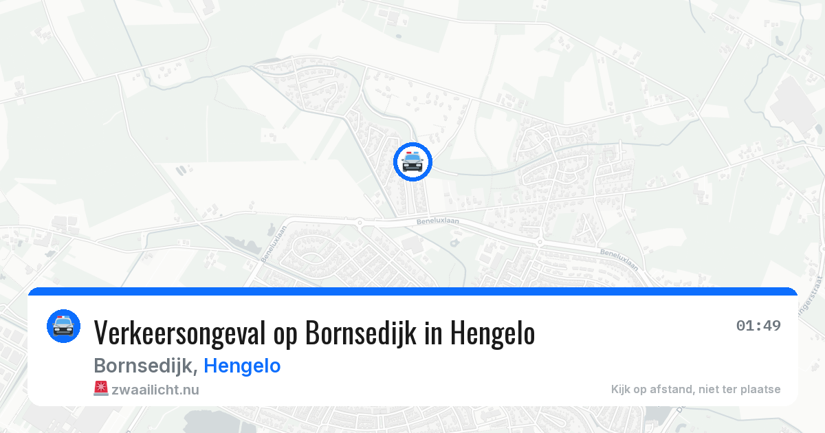 Verkeersongeval op Bornsedijk in Hengelo — 11 apr 2026