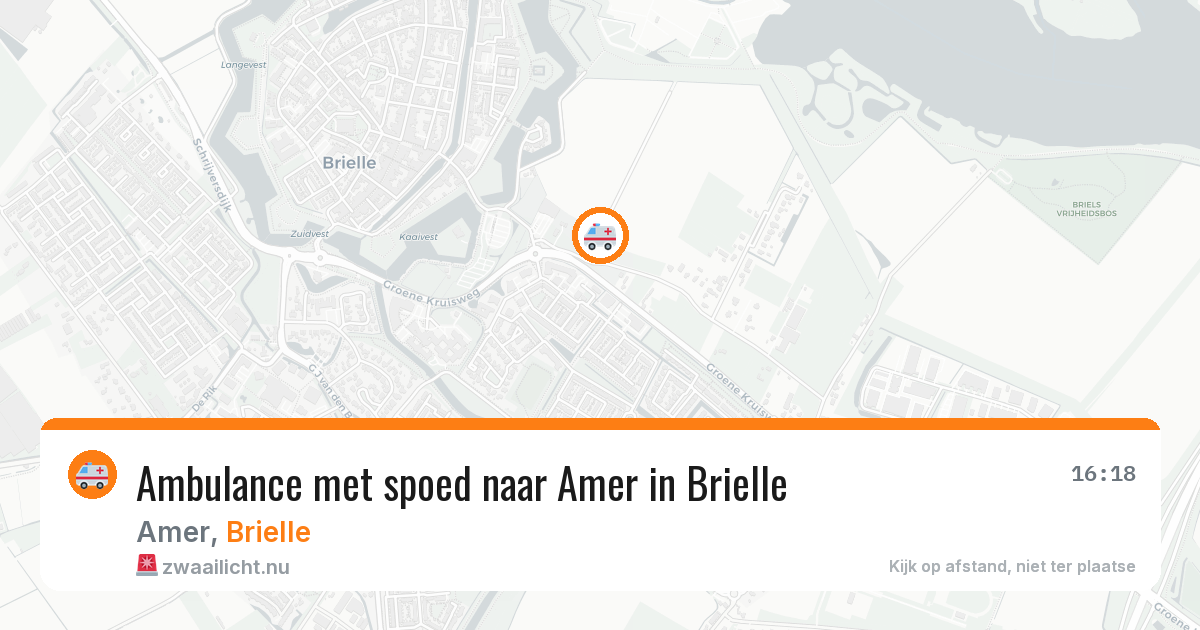 Ambulance met spoed naar Amer in Brielle — 13 jul 2026