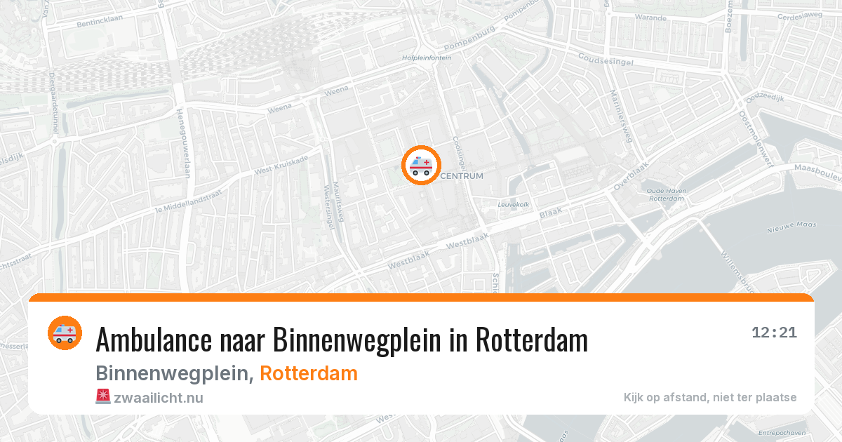 Ambulance naar Binnenwegplein in Rotterdam — 10 jun 2026