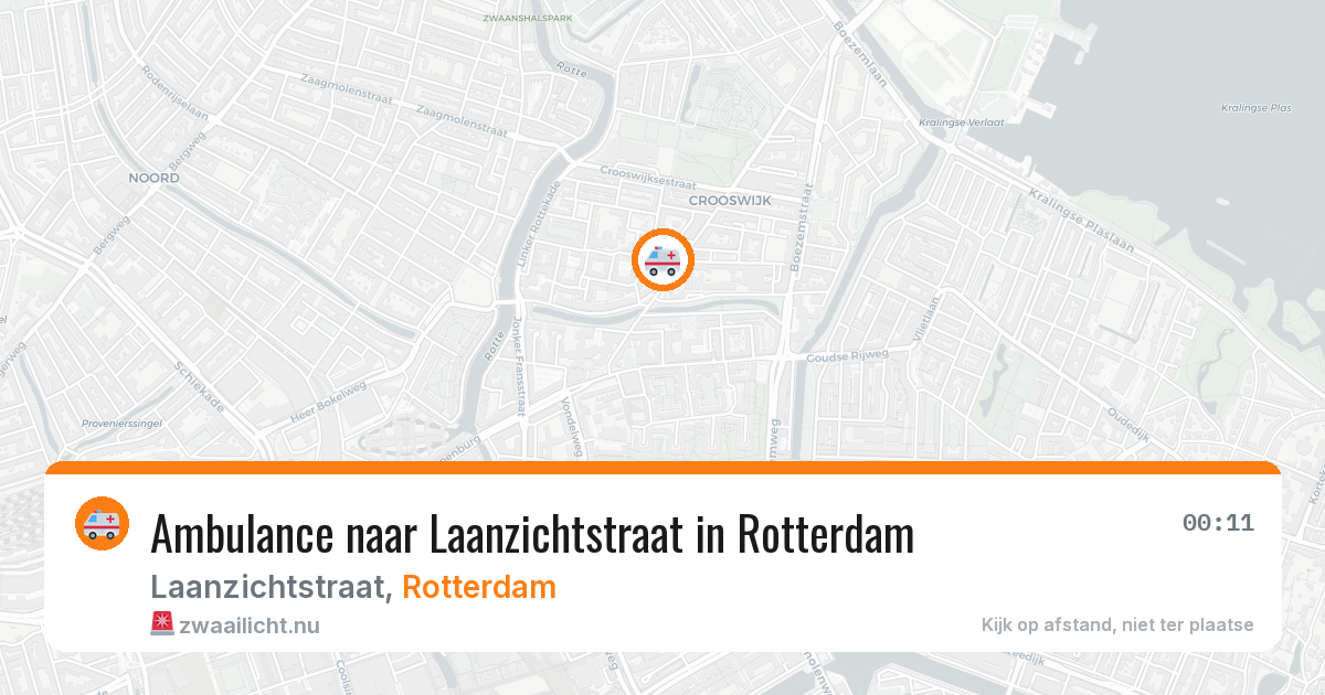 Ambulance naar Laanzichtstraat in Rotterdam — 21 mei 2026