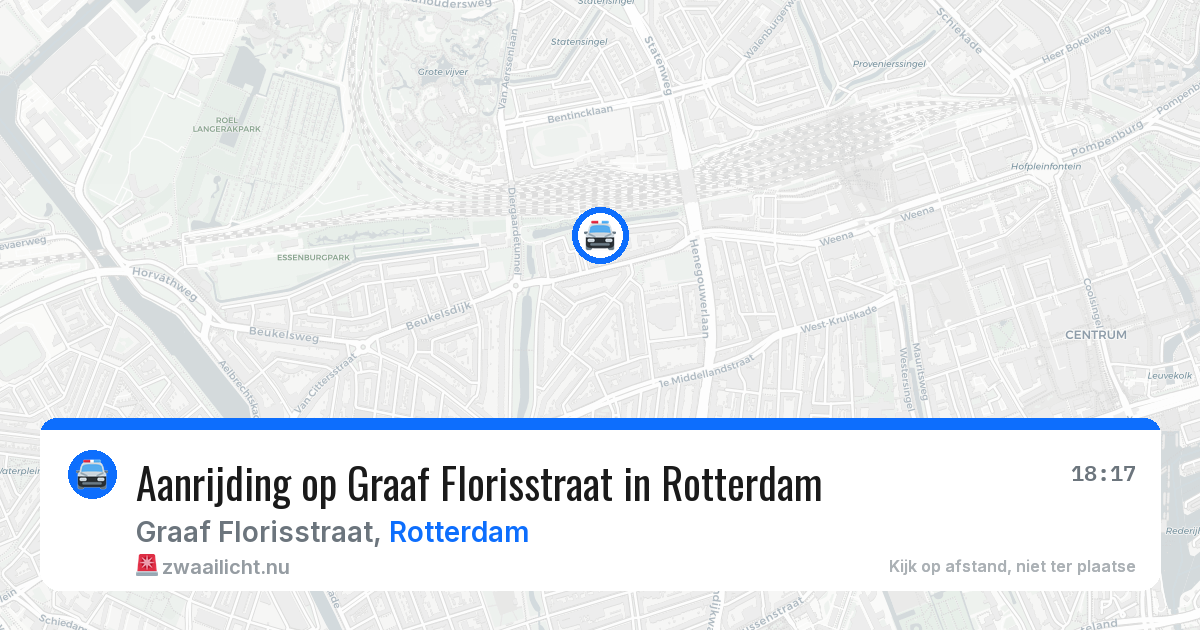 Aanrijding op Graaf Florisstraat in Rotterdam — 29 mei 2026