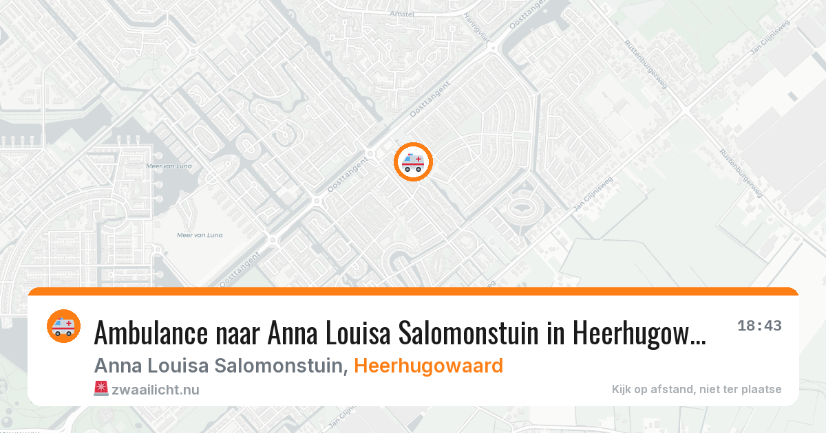 Ambulance naar Anna Louisa Salomonstuin in Heerhugowaard — 17 jul 2026
