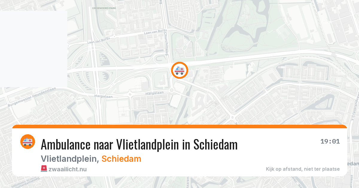 Ambulance naar Vlietlandplein in Schiedam — 10 jul 2026