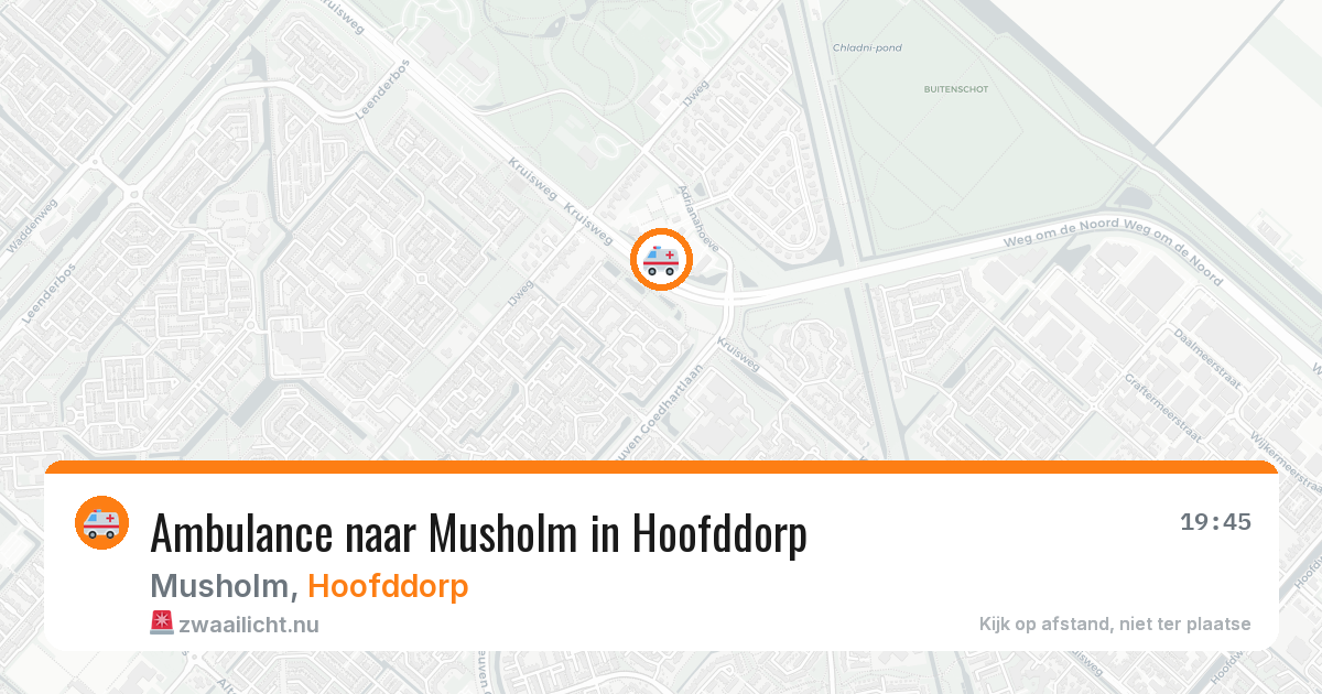 Ambulance naar Musholm in Hoofddorp — 21 jul 2026