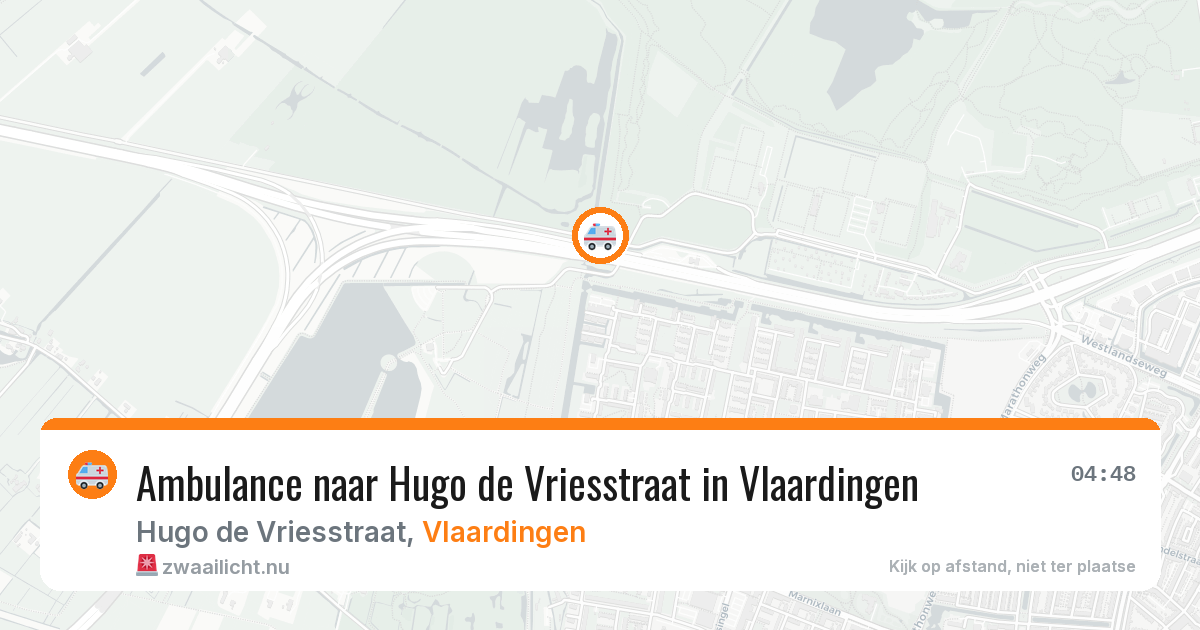 Ambulance naar Hugo de Vriesstraat in Vlaardingen — 30 apr 2026