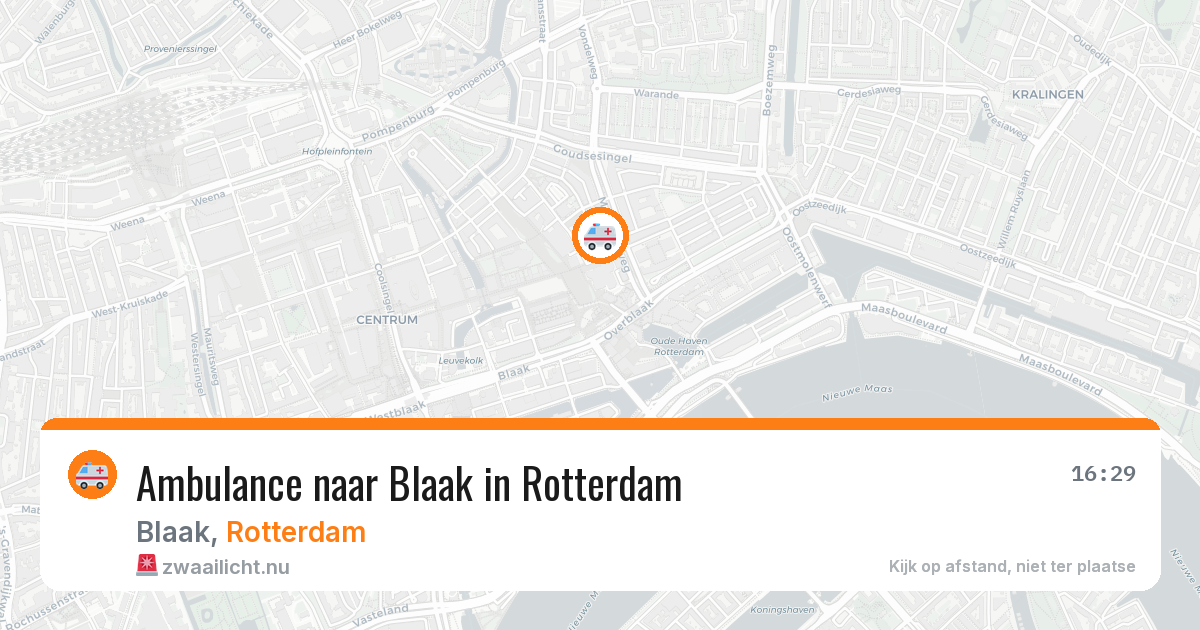 Ambulance naar Blaak in Rotterdam — 17 jul 2026