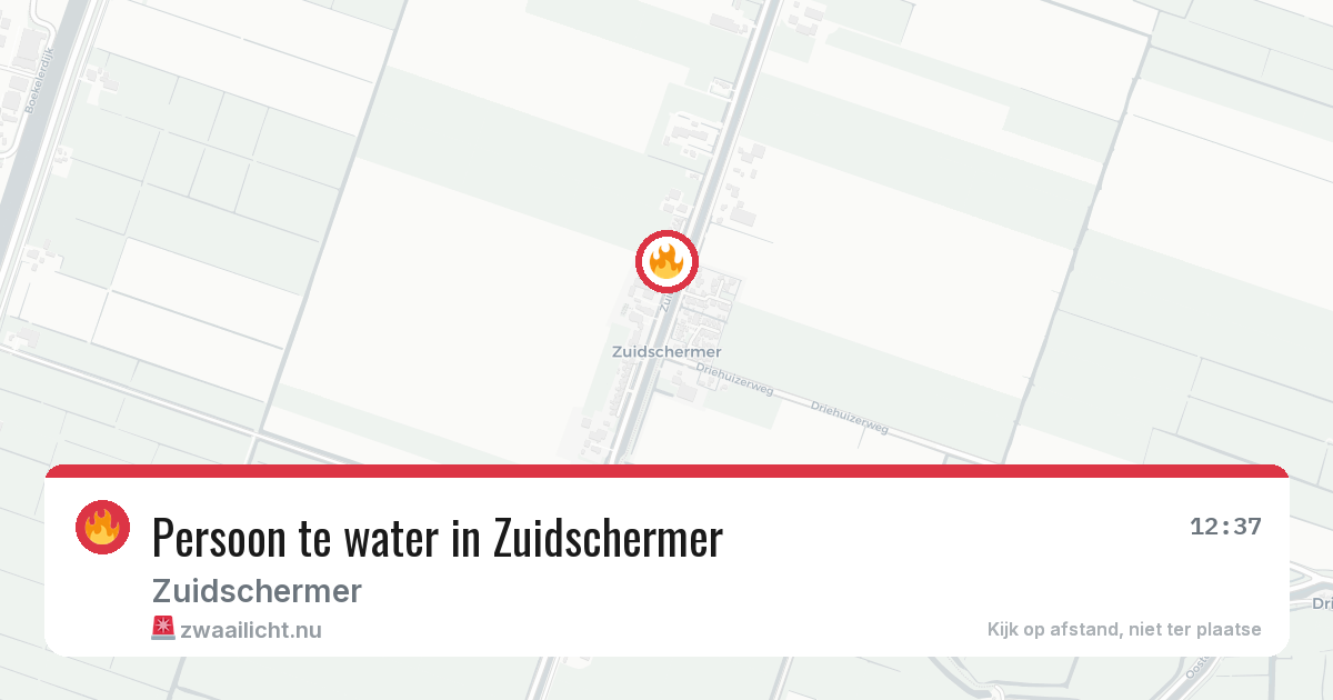 Persoon te water in Zuidschermer — 28 apr 2026