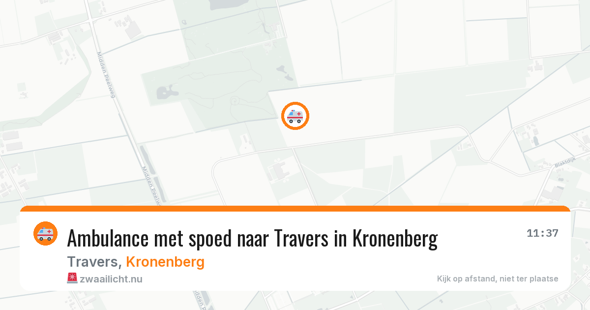 Ambulance met spoed naar Travers in Kronenberg — 29 jun 2026