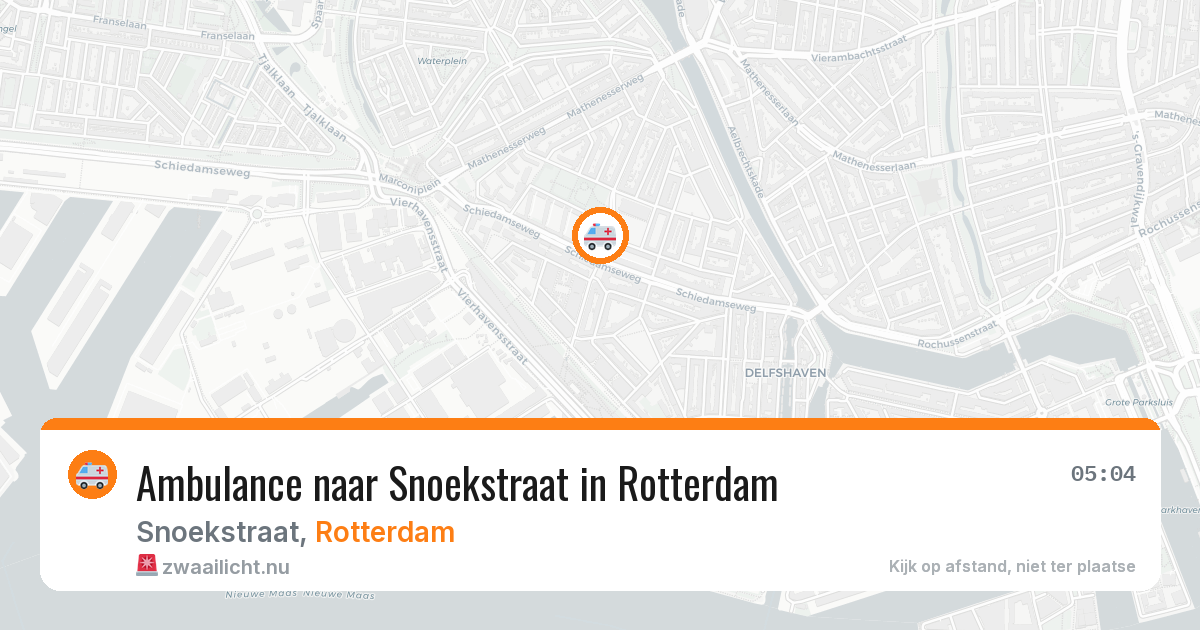 Ambulance naar Snoekstraat in Rotterdam — 5 jun 2026