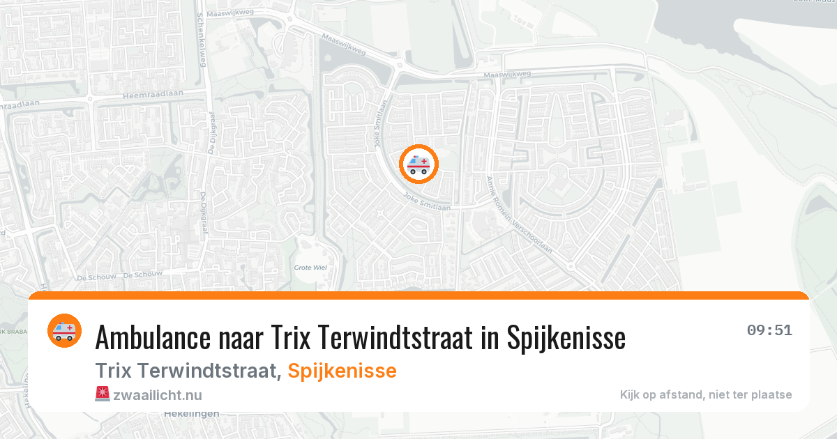 Ambulance naar Trix Terwindtstraat in Spijkenisse — 25 jul 2026