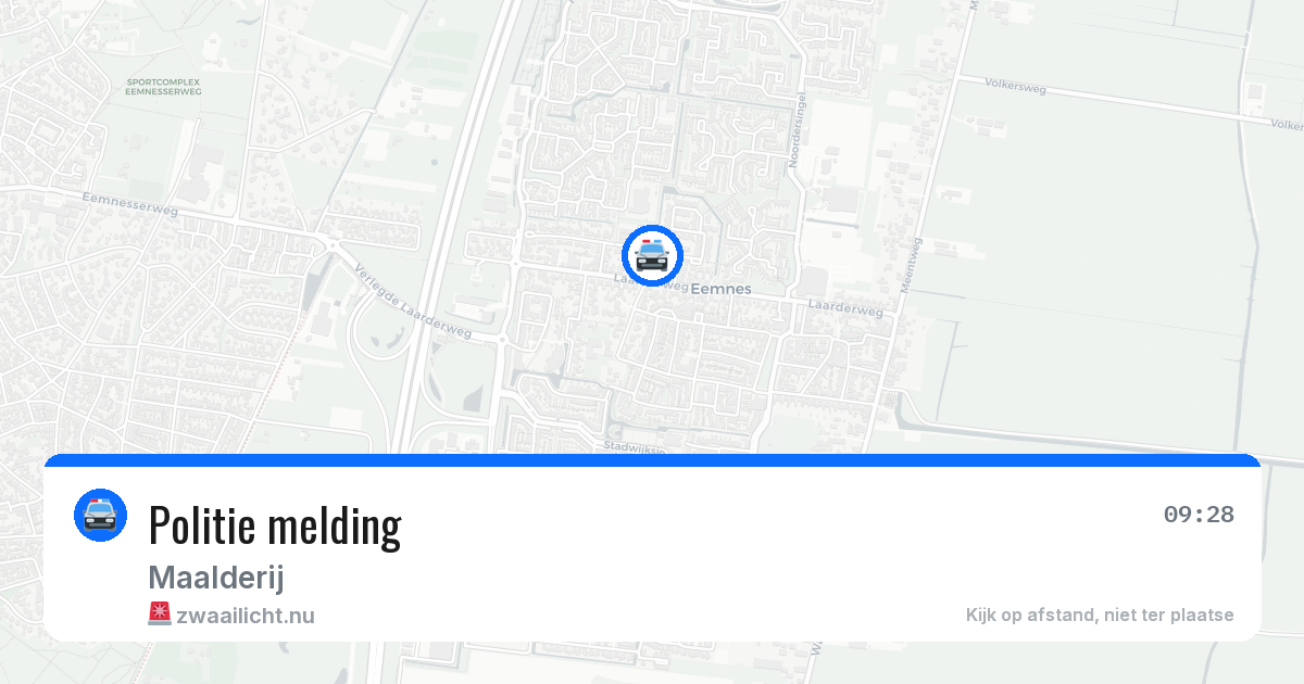 Politie melding — 21 jul 2026