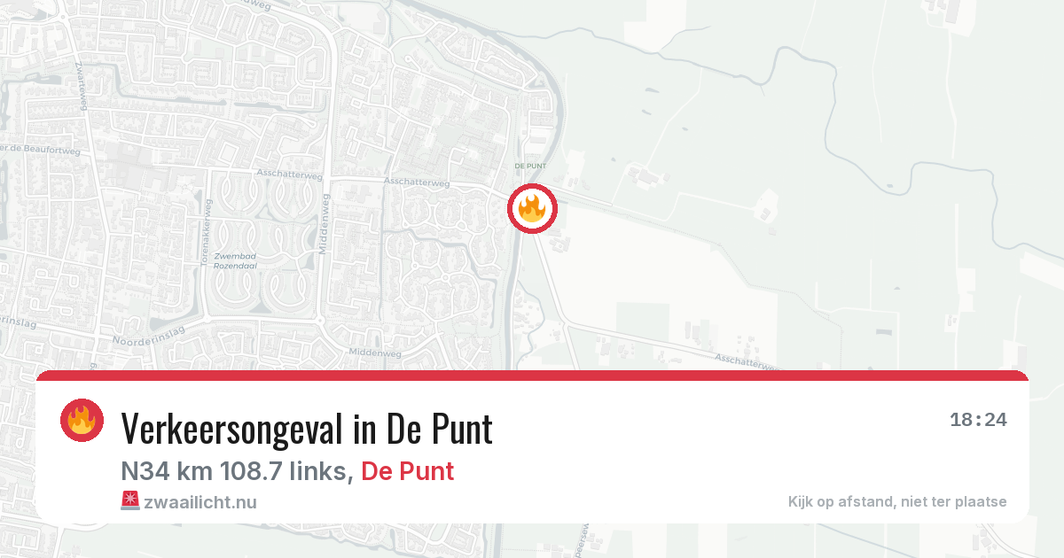 Verkeersongeval in De Punt — 5 mrt 2026